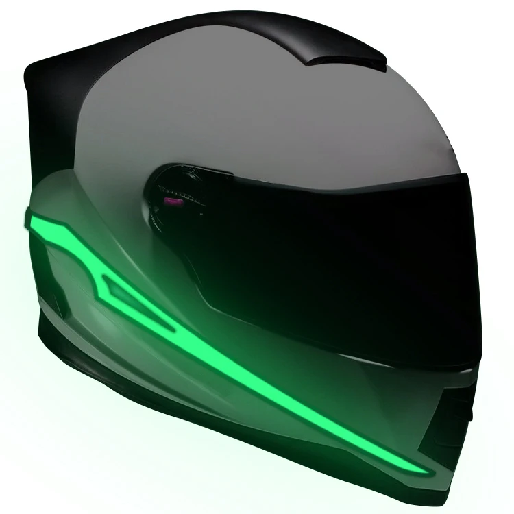 New Arrival Cool Shapes Led Motor Cycle Helmet Motorcycle Riding Led Helmet Face Light