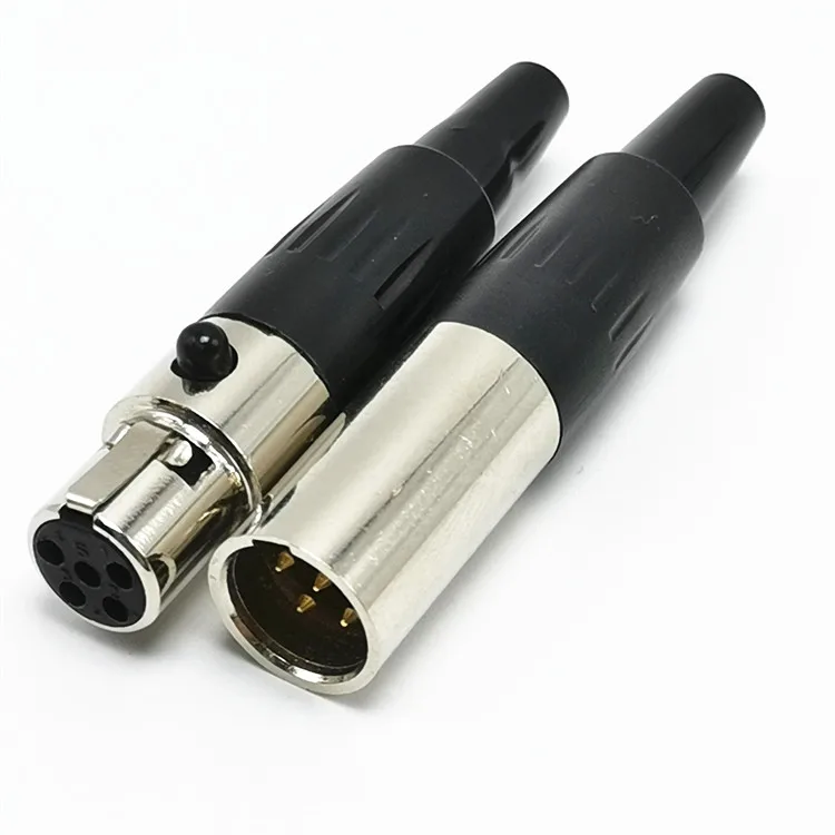 mini 4p 5p cannon xlr connector plug cable audio combo jack//