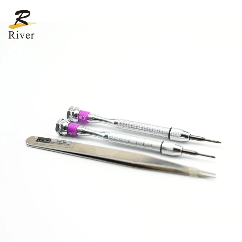 Optical Eyeglass Repair Kit Replacement Nose Pads Screw Driver Screwdrivers Stainless Steel Screws Kit with Plastic B