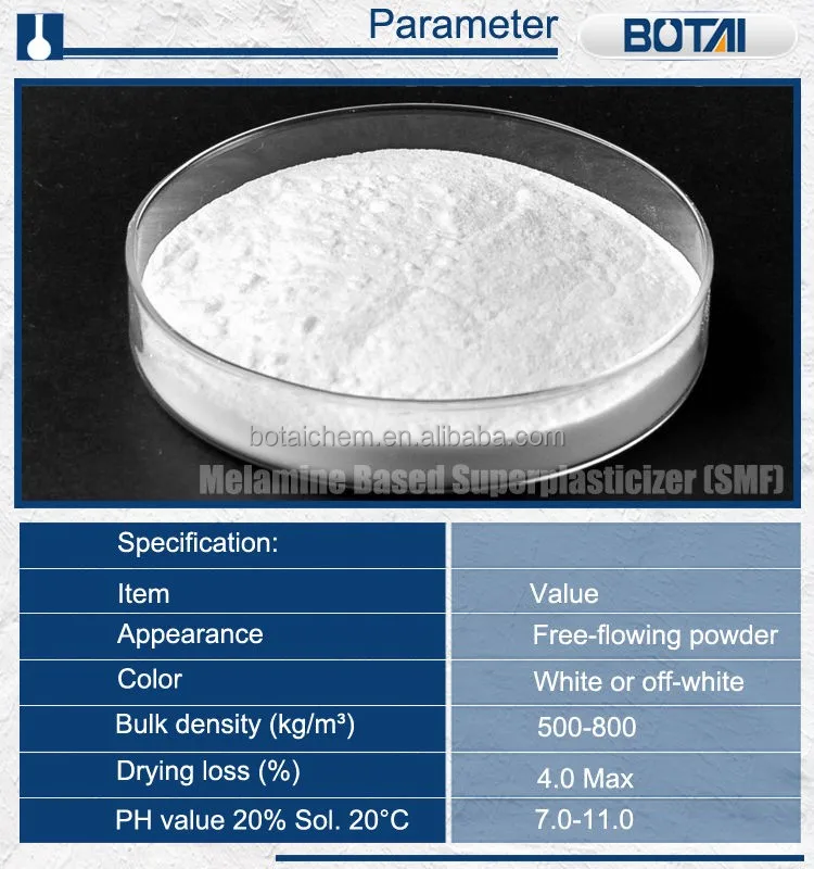 DEMACSA Melamine Based Superplasticizer water reducer SMF f10 For Cement Self-leveling Mortars Concrete Admixture
