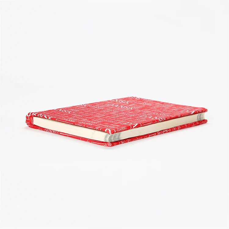 Low Moq Red Letter Print Elastic 4 Sides Stretchable Soft Book Cover For School Supplies Diary