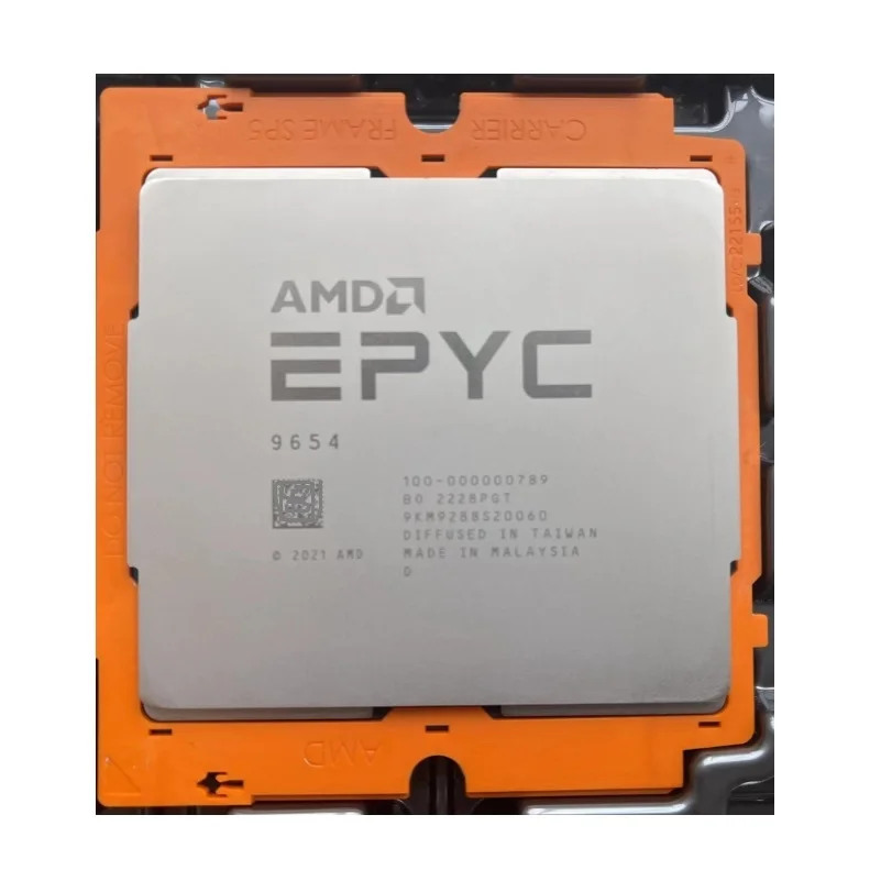 EPYC 9654 9004 серии Socket SP5 96 ядер 192 резьбой 2 4 ГГц 360 Вт TDP CPU Процессор нового поколения