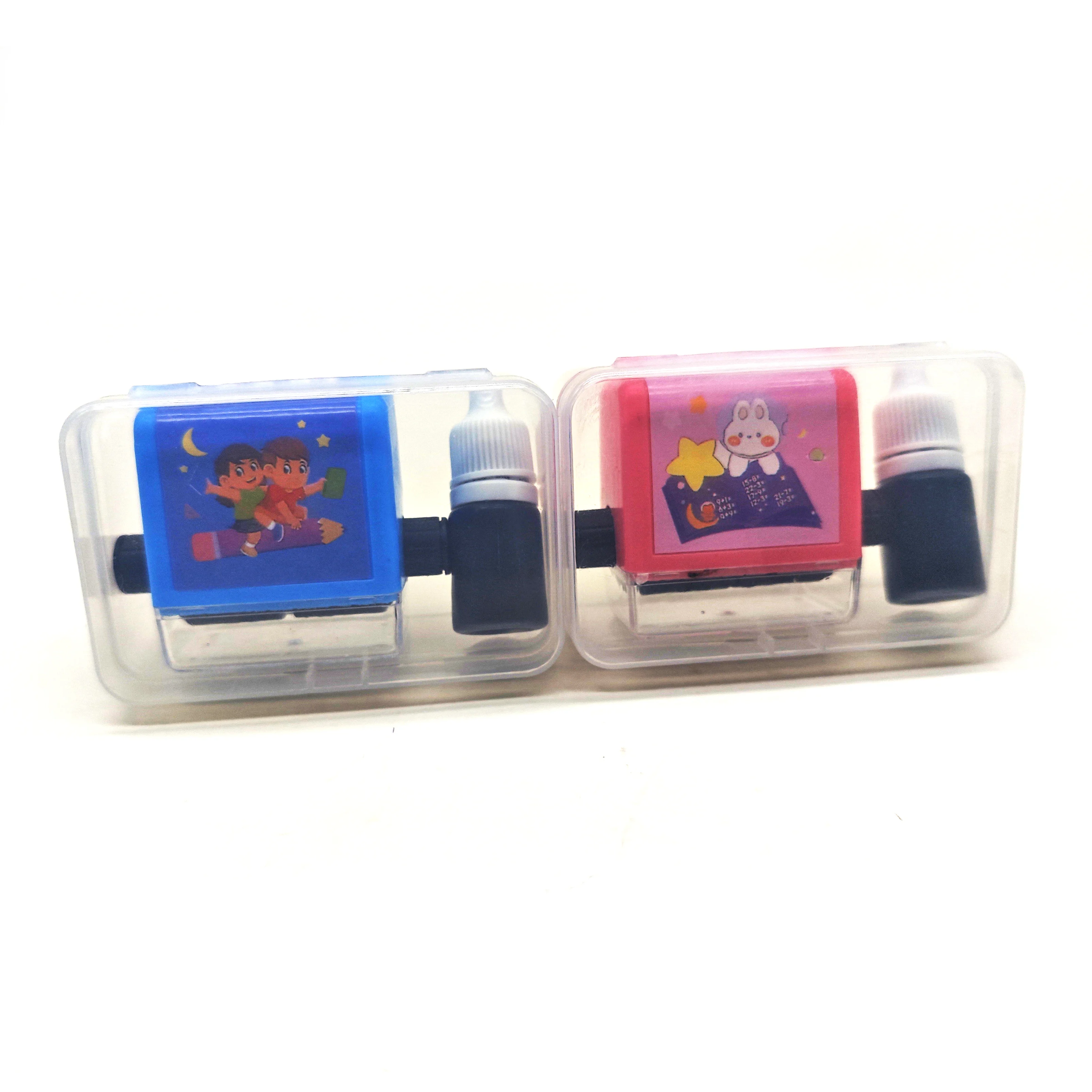 Good Quality School Seal Student Math Roller Stamp Portable Seal Addition / Division/Mcl/Minus Roller Stamp Set