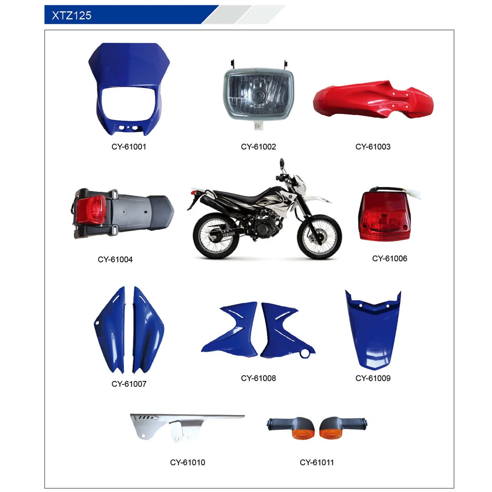 Motorcycle parts accessory for HONDA XRE300 250cc plastic parts side cover headlight tail light speedometer cylinder carburetor