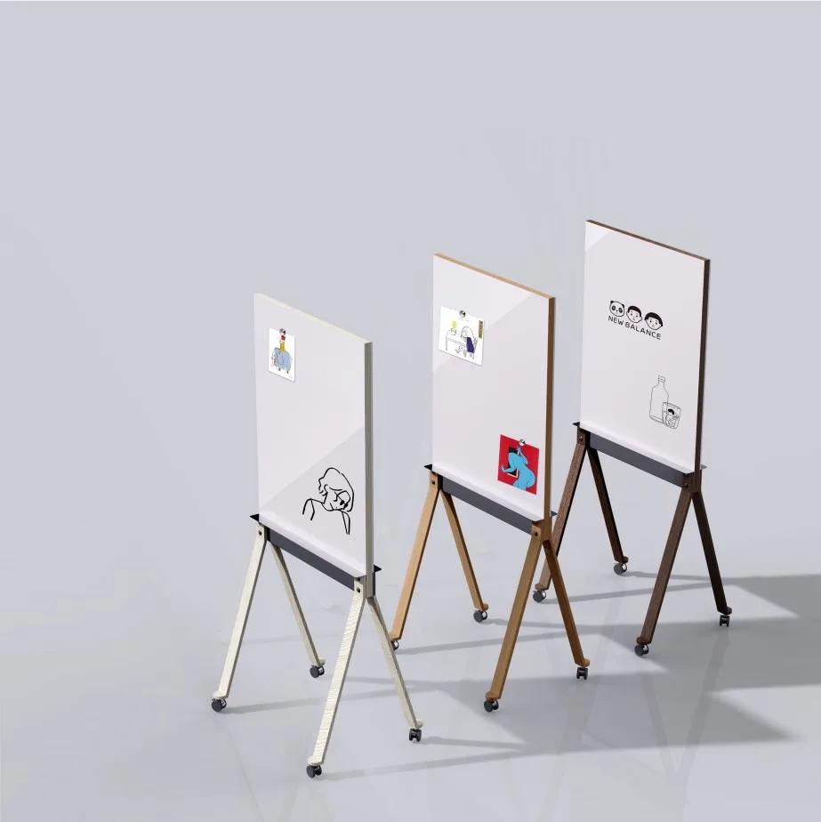 Double sided Easel board/ Magnetic Dry erase whiteboard Felt board with