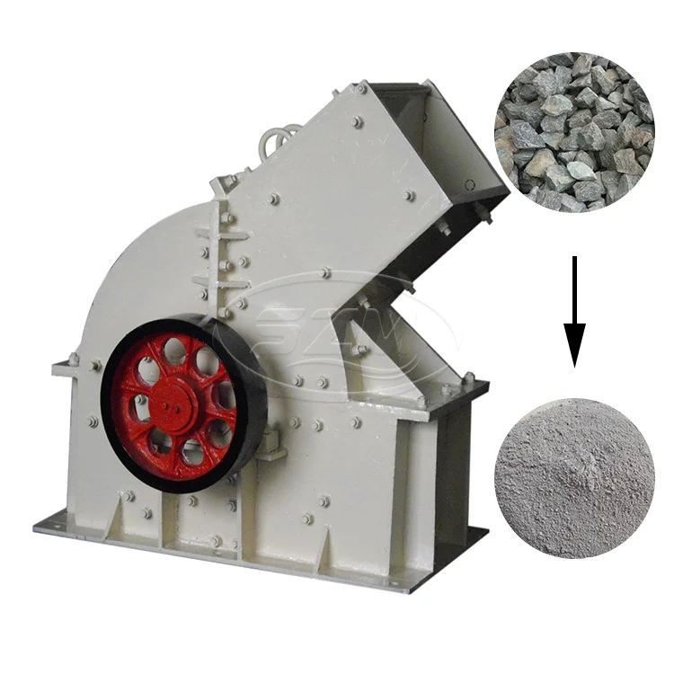 Portable Small Machine For Breaking Stones Mining Quarry Diesel Engine Concrete Gravel Limestone Hammer Crusher Machine