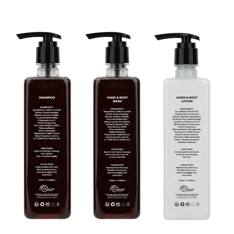 Eco GRS Recycled 400mI 14.1fl.oz Wall Flash Hotel Floating Dispenser Cartridge Hanging Shower Gel Dispenser