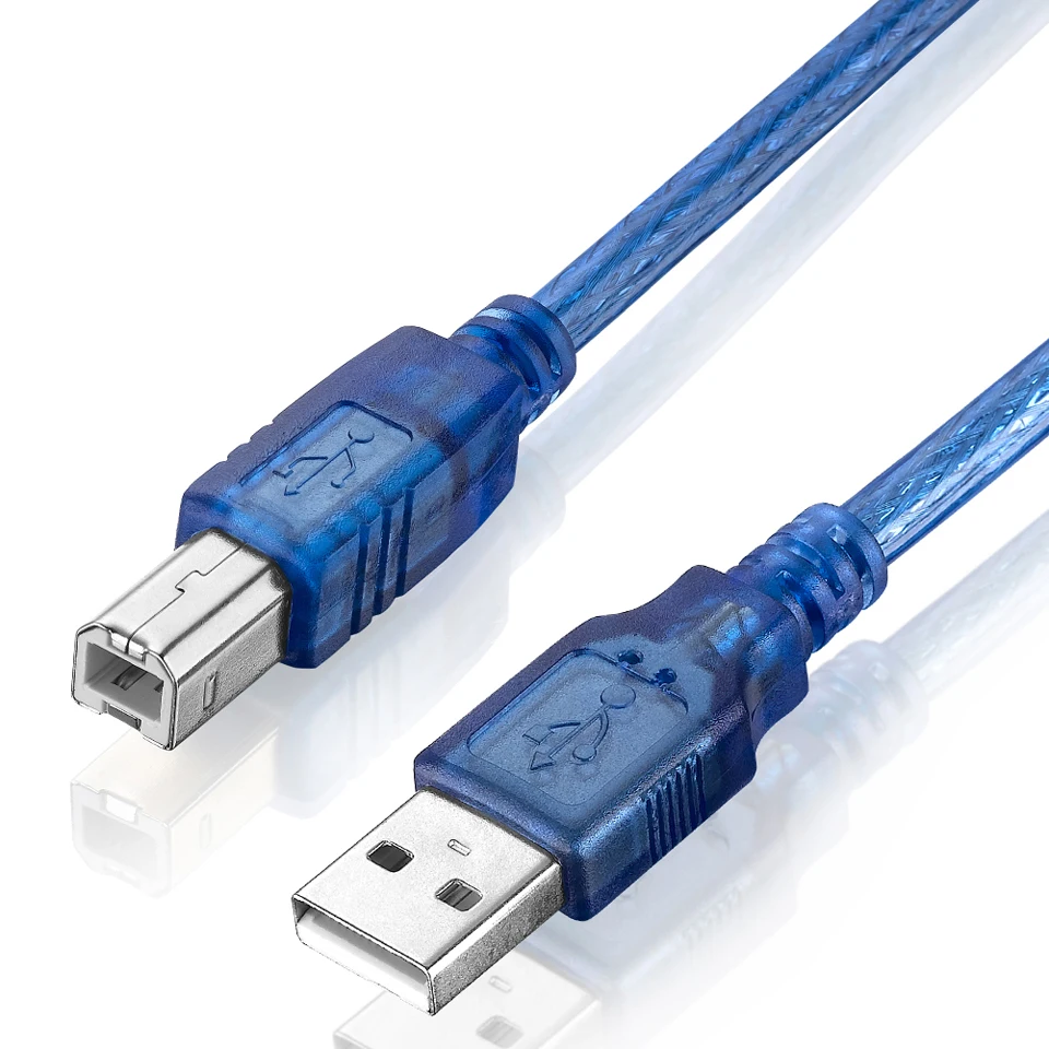 0.3m 0.5m 1.35m USB2.0 AM TO BM USB Printer Scanner Cable Type A to B Male High Speed Data Cord Wire Cable Computer accessories