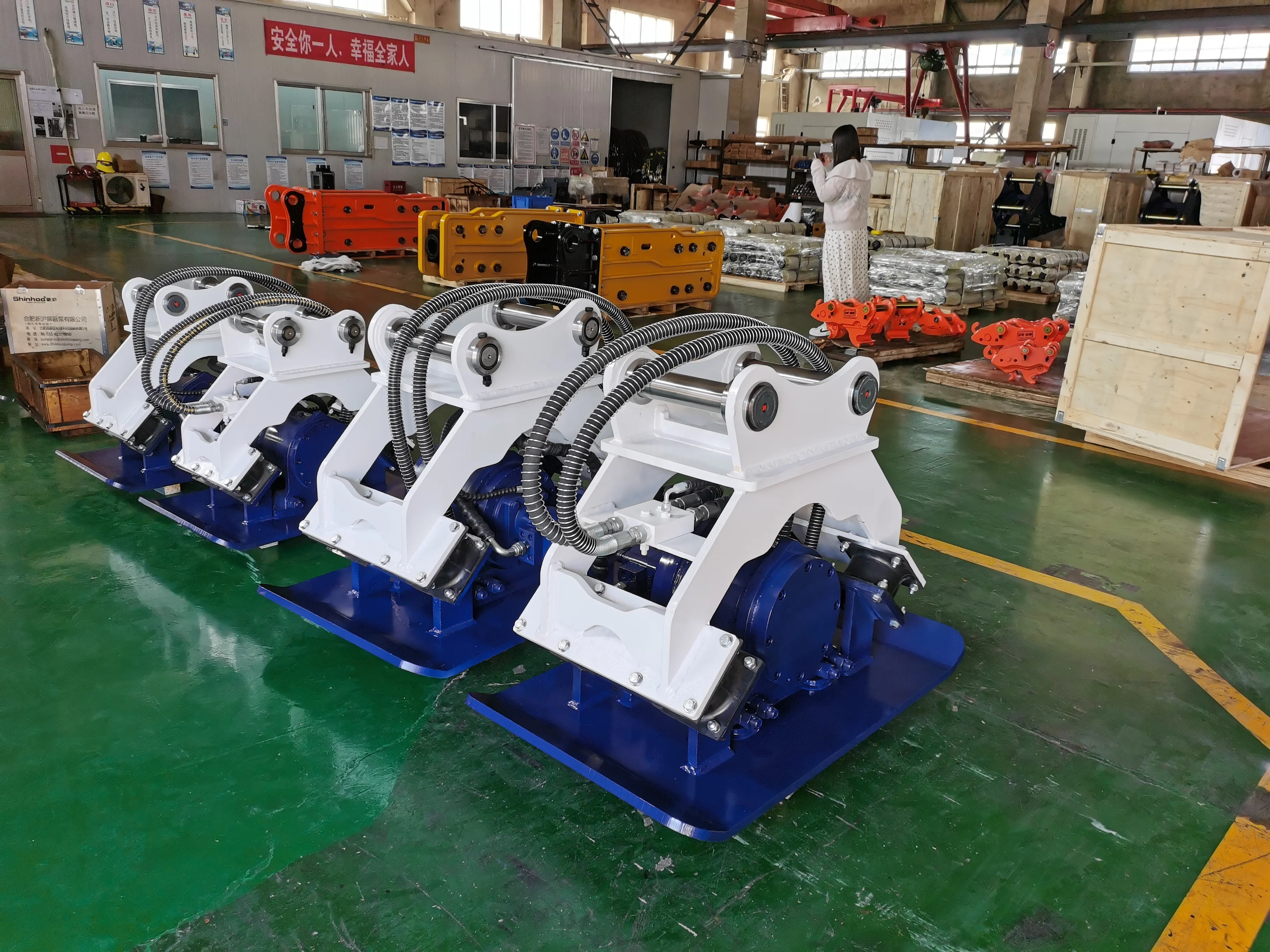 Excavator hydraulic vibrating plate compactor machine China earth compactor for sale