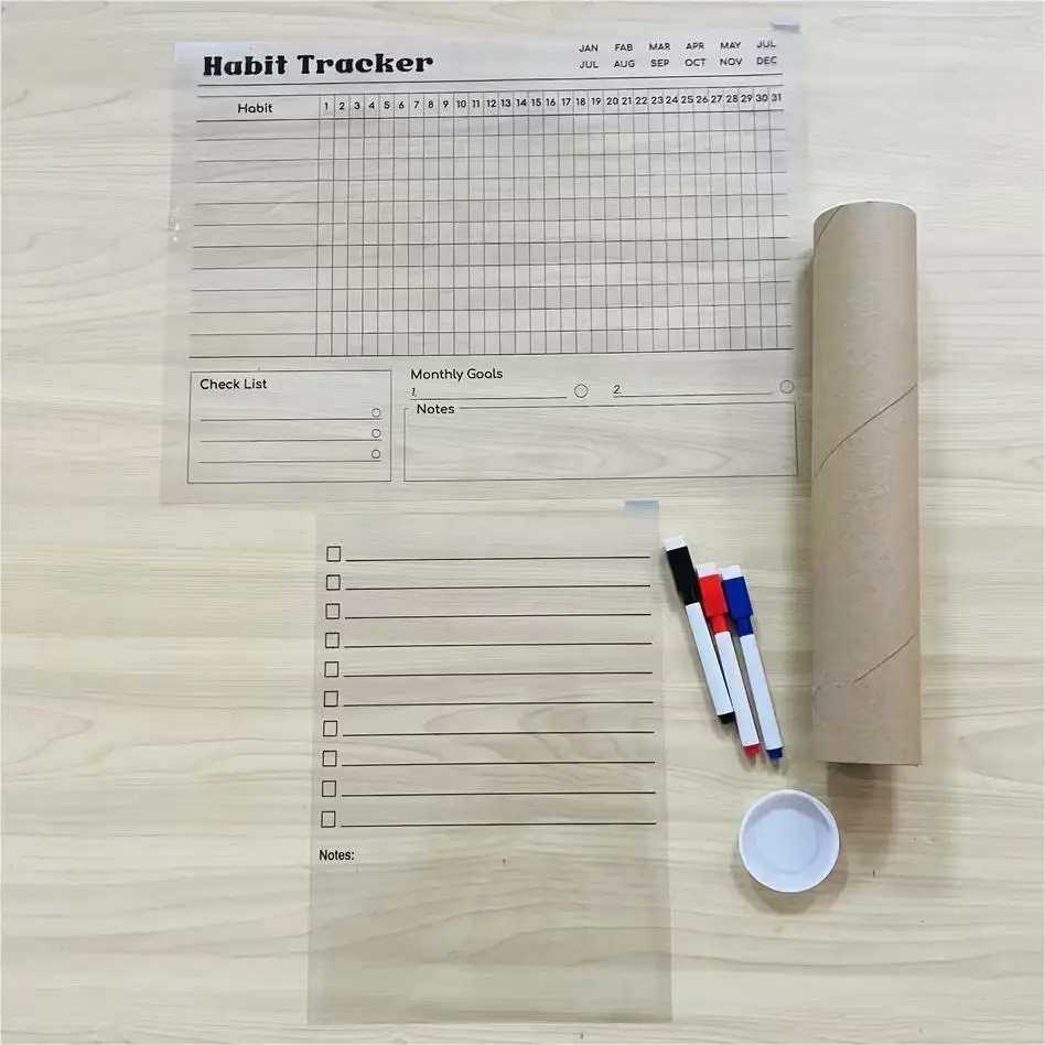 Wholesale Dry Erase Whiteboard Clear Monthly Calendar for Fridge