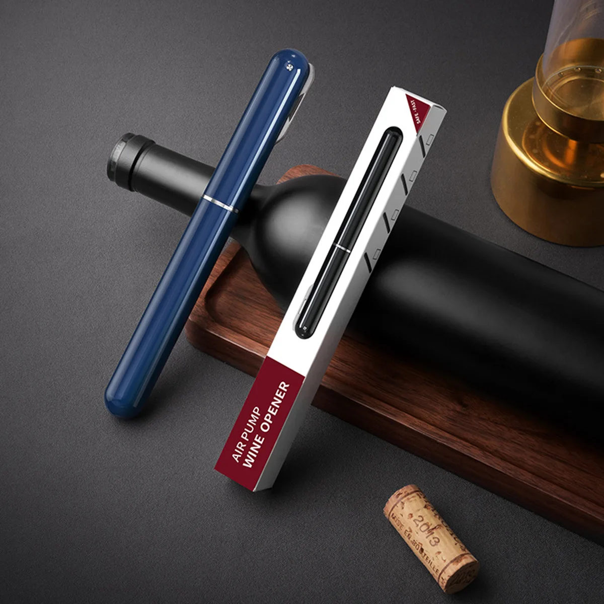 Custom Foil Cutter Gift Set Upgraded Pen Wine Pump Air Pressure Easy Cork Remover Corkscrew Wine Bottle Openers for Wine Lovers