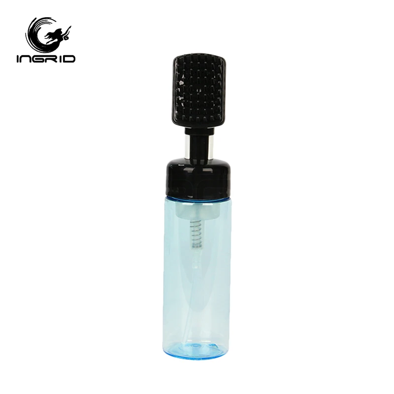 custom logo plastic empty coloring dyeing bottle with comb hair shampoo bottle applicator