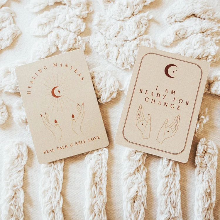 Motivational Thoughts Affirmation Cards For Children Daily Mental Health Self Love Custom Printing Positive Affirmation Cards