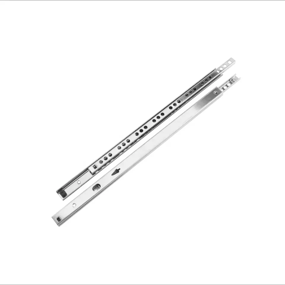 CS1017SX Light load kitchen drawer slide basket 3/4 extension side mounting cold rolled steel ball bearing drawer slide