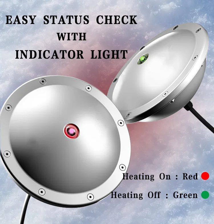 De-icers designed for deep and shallow ponds Cold weather pond management with de-icer systems Winter pond ice prevention system