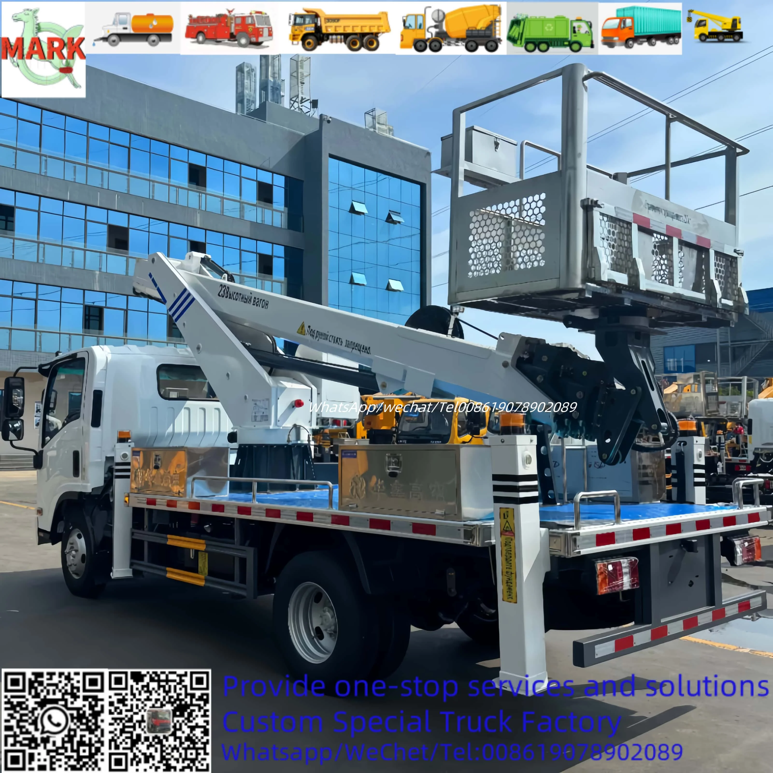 Isuzu 24 м Euro VI 130 л.с. многоцелевая воздушная Рабочая платформа гидравлический подъемник завод для продажи
