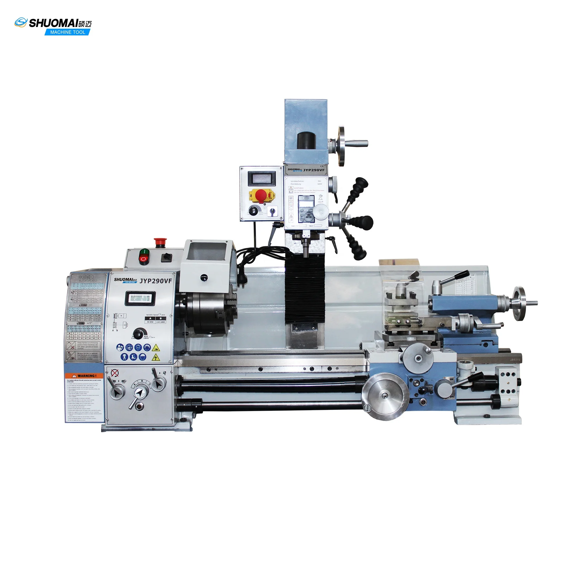 Home DIY mini JYP290VF variable speed 3 in 1 drilling milling lathe multifunctional machine tools