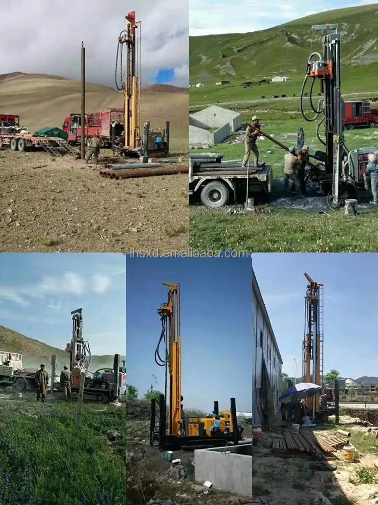 100m 22HP diesel hydraulic mine drilling rig/  small water well drilling machine