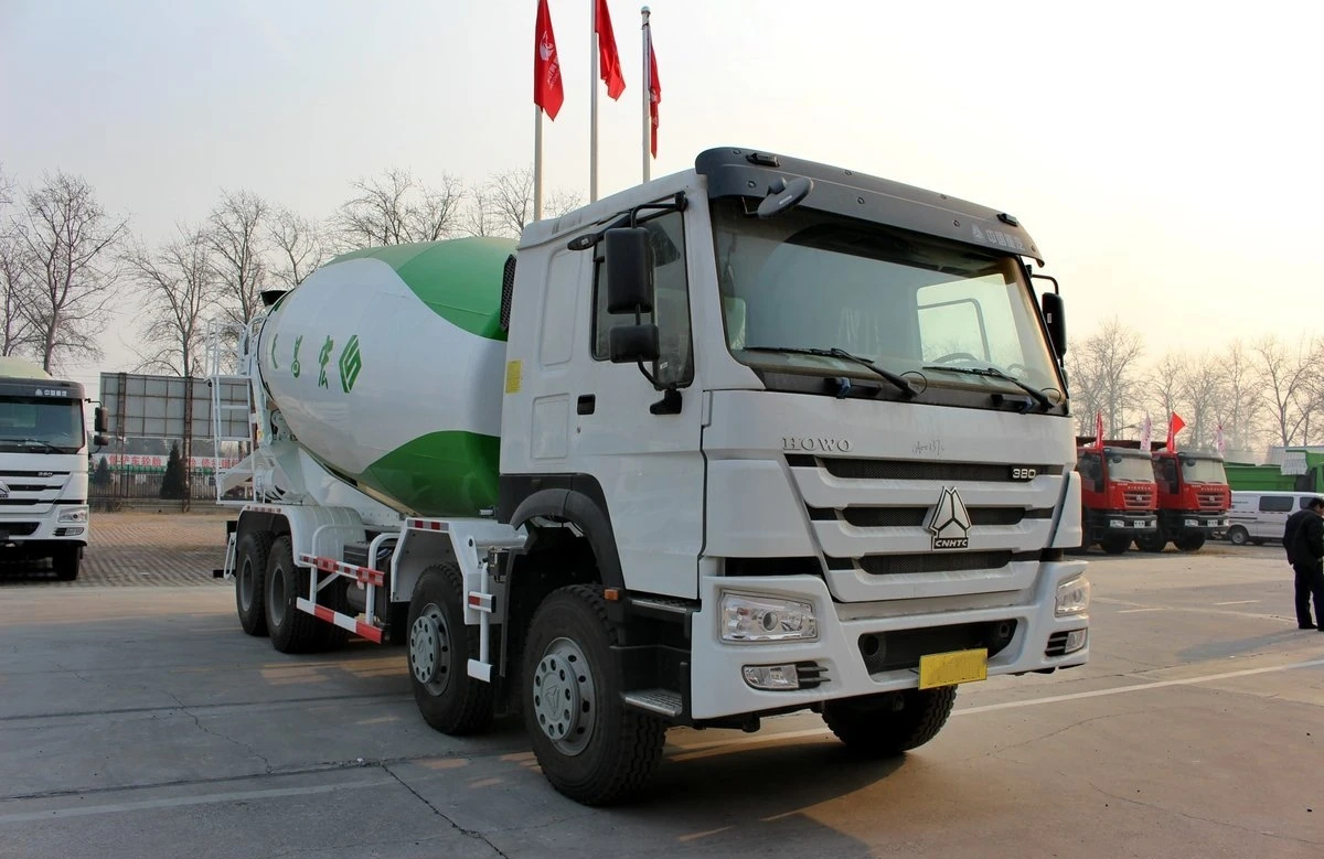 Used and NEW Sino truck HOWO 8x4 concrete truck mixer price transit mobile self loading concrete cement mixer drum truck