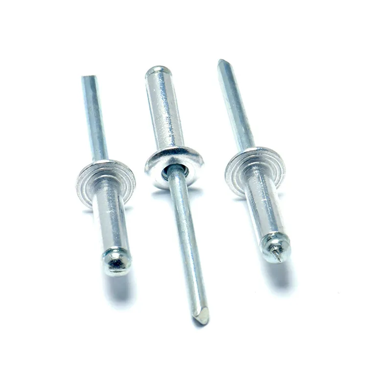 Customized All Sizes Aluminium Steel Open Type Round Head Blind Zinc Galvanize Rivet