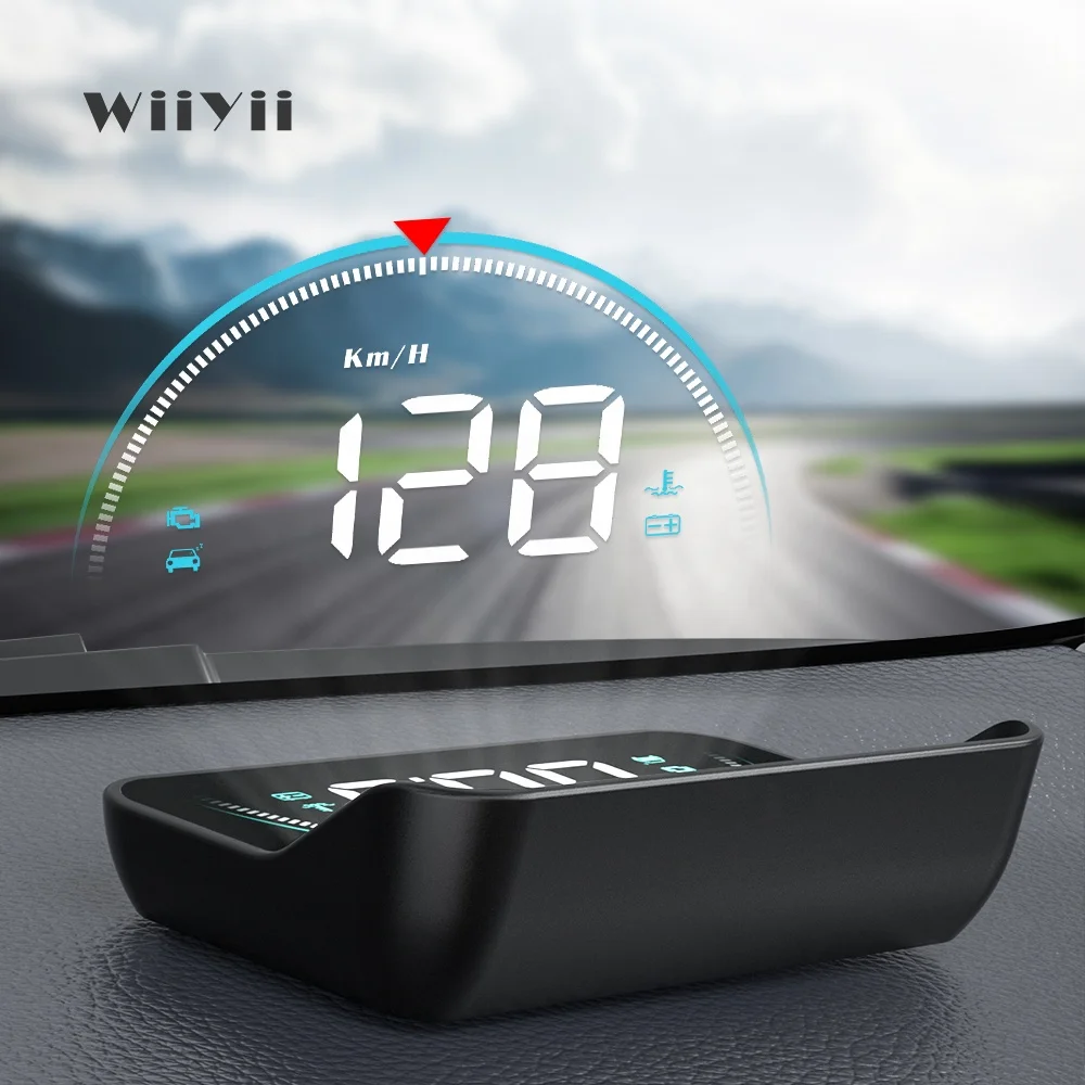 WiiYii Factory Direct Car projector Display Head Up Display Over-speed Alarm Smart Gauge M8 OBD2 Universal Car HUD