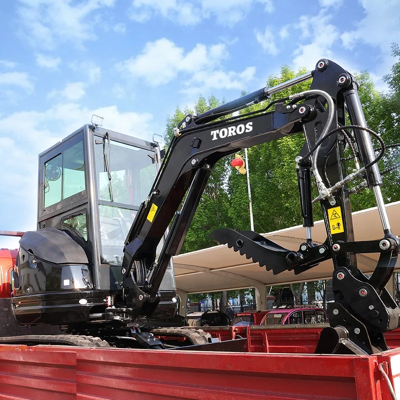 FREE SHIPPING 3.5 Ton Mini Excavator EPA EURO 5 Kubota Engine mini excavator 2 ton Digger Machine Farm Used Mini Excavator price
