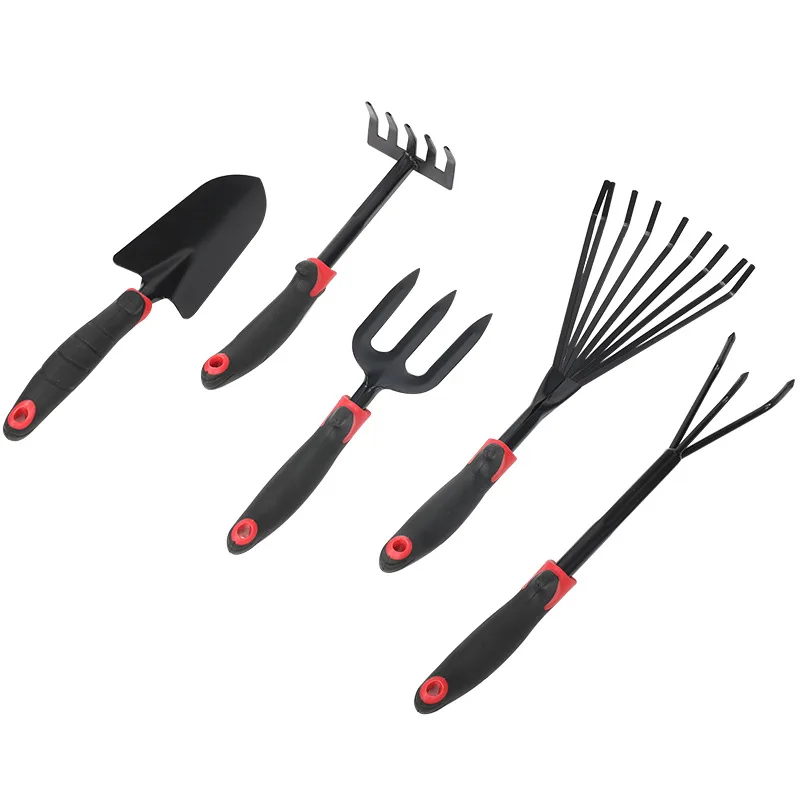 Five-Piece Suit Wooden Handles Succulent Mini Gardening Tools for Transplant Vegetable Seedlings