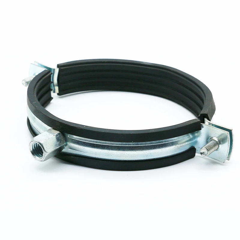 Pipe Clamp Bracket Steel Zinc Plated Exhaust Pipe Clamp Quick Release Pipe Clamps