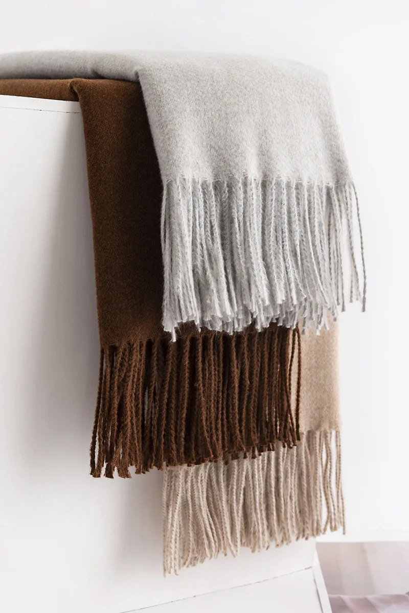 70*200mm Fashion Lady Warm Long Pure Color Shawl Cashmere Winter Scarf Womens cashmere pashmina scarf