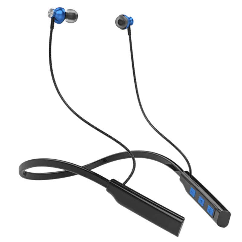 Volume Control In ear Sport 5.0BT 200mah Magnetic Earphone Portable Wireless gym Neckband Earphone