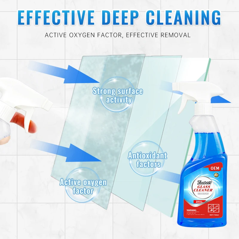 Glass Cleaner Removes Dirt & Grime, Leaves No Residue 740ml