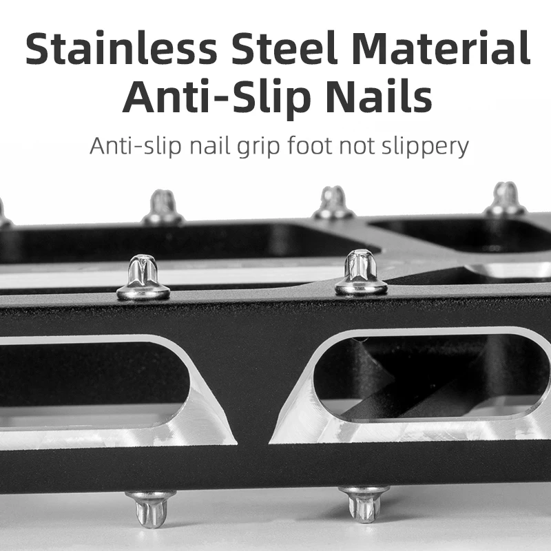 ROCKBROS Bike Widen Platform Pedals MTB Aluminum Alloy Bicycle Parts Cycle Foot Bearing Pedal