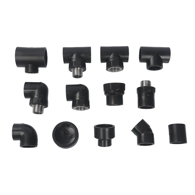 YIXIN Factory Wholesale HDPE Pipe Fitting Equal Elbow 90 Dn20-110 PE Fittings for Hot Cold Water Supply