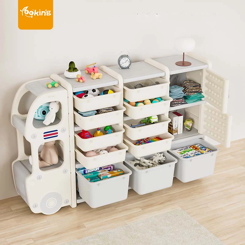 2022 Box Storage Holder And Rack Storage Holders For Organizer Kids Rack Car Shelf Organizer Rack Children Kids Toys Cabinet