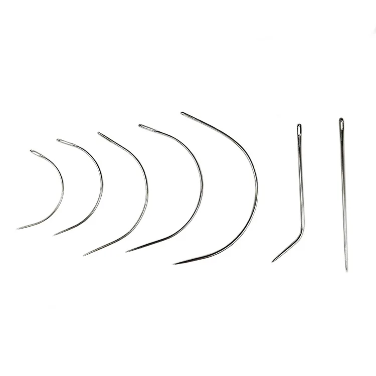 Wholesale C-Type  Crochet Needle  Hooks Set Wig Hair Extensions Weaving Dreadlocks Interlocking Needle Tool