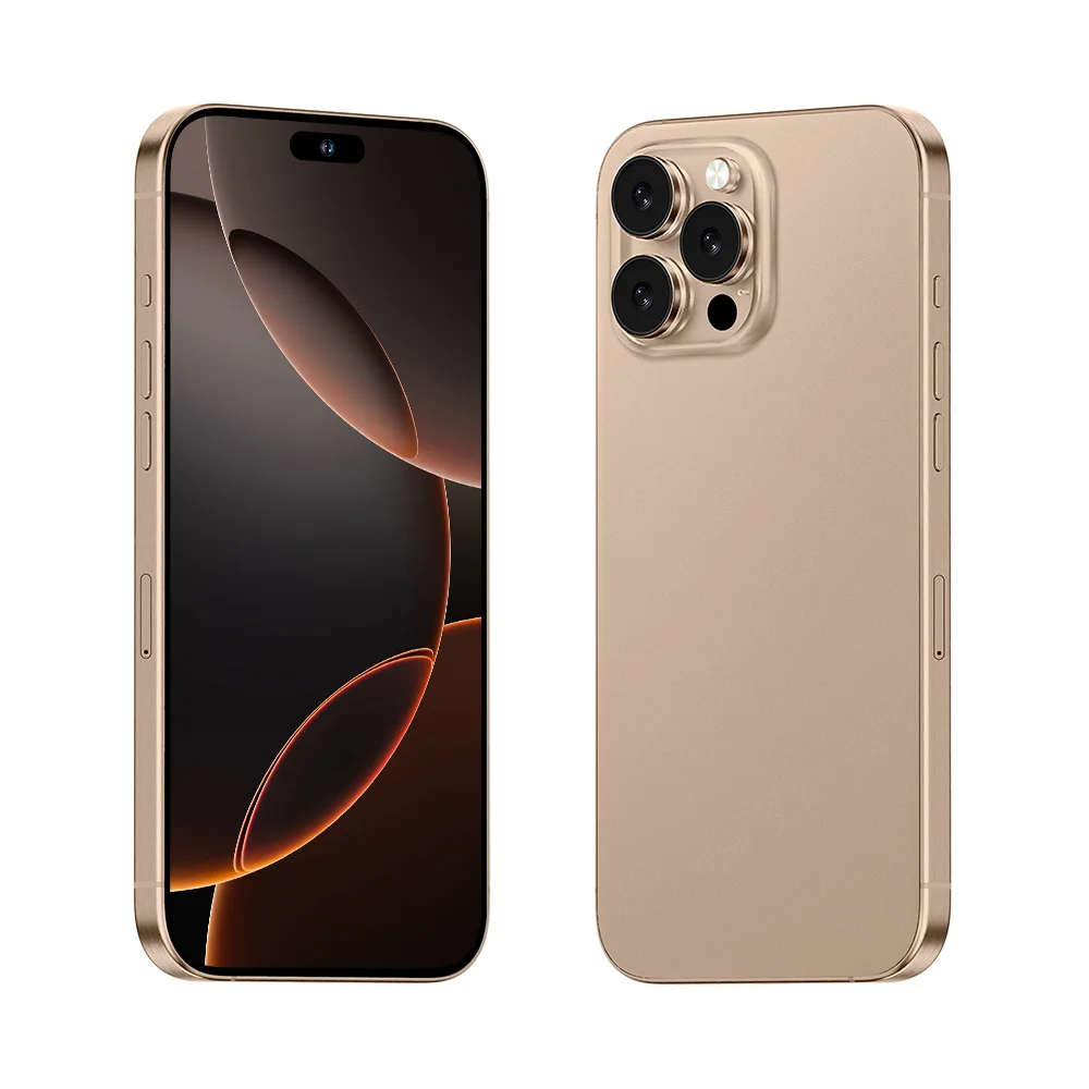 2024 Phone 16 Pro Max 6.7 Inch Original Full Screen Wifi Bt Fm Gps I16 Smartphone 12gb+512gb Android 4g 5g Mobile Phone