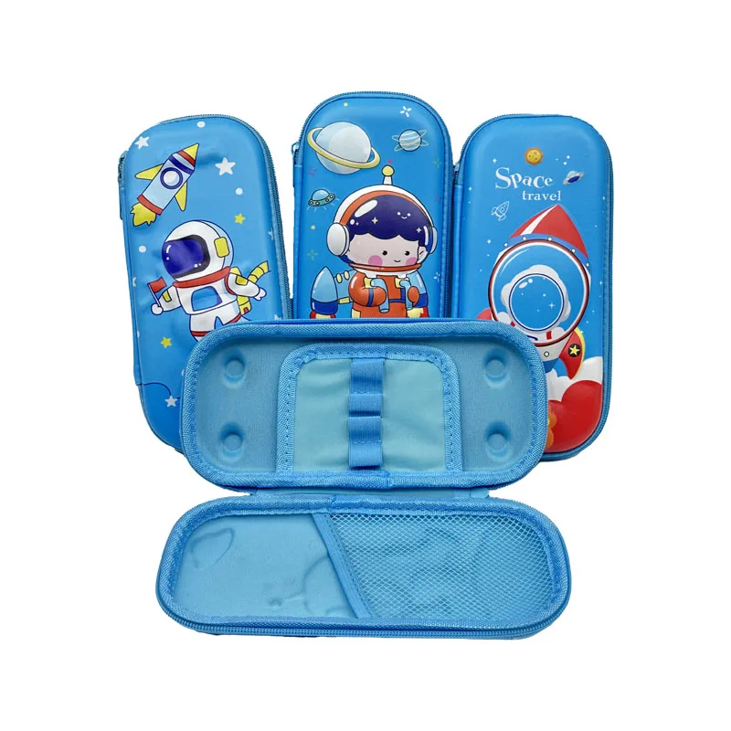 Large Capacity Handle Pencil Case Canvas Student Pencil Case Creative Multi Functional Stationery Bag Novelty Type