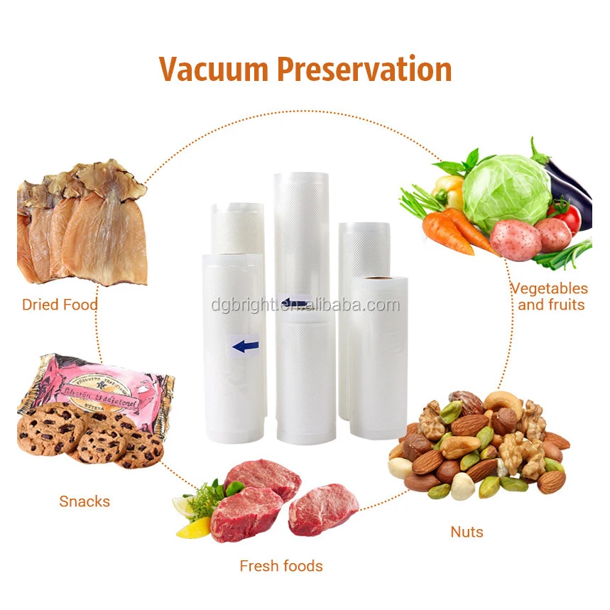 Kitchen Food Vacuum Bag Storage Bags For Vacuum Sealer Packaging Rolls Food Fresh Saver Vacuum Bags