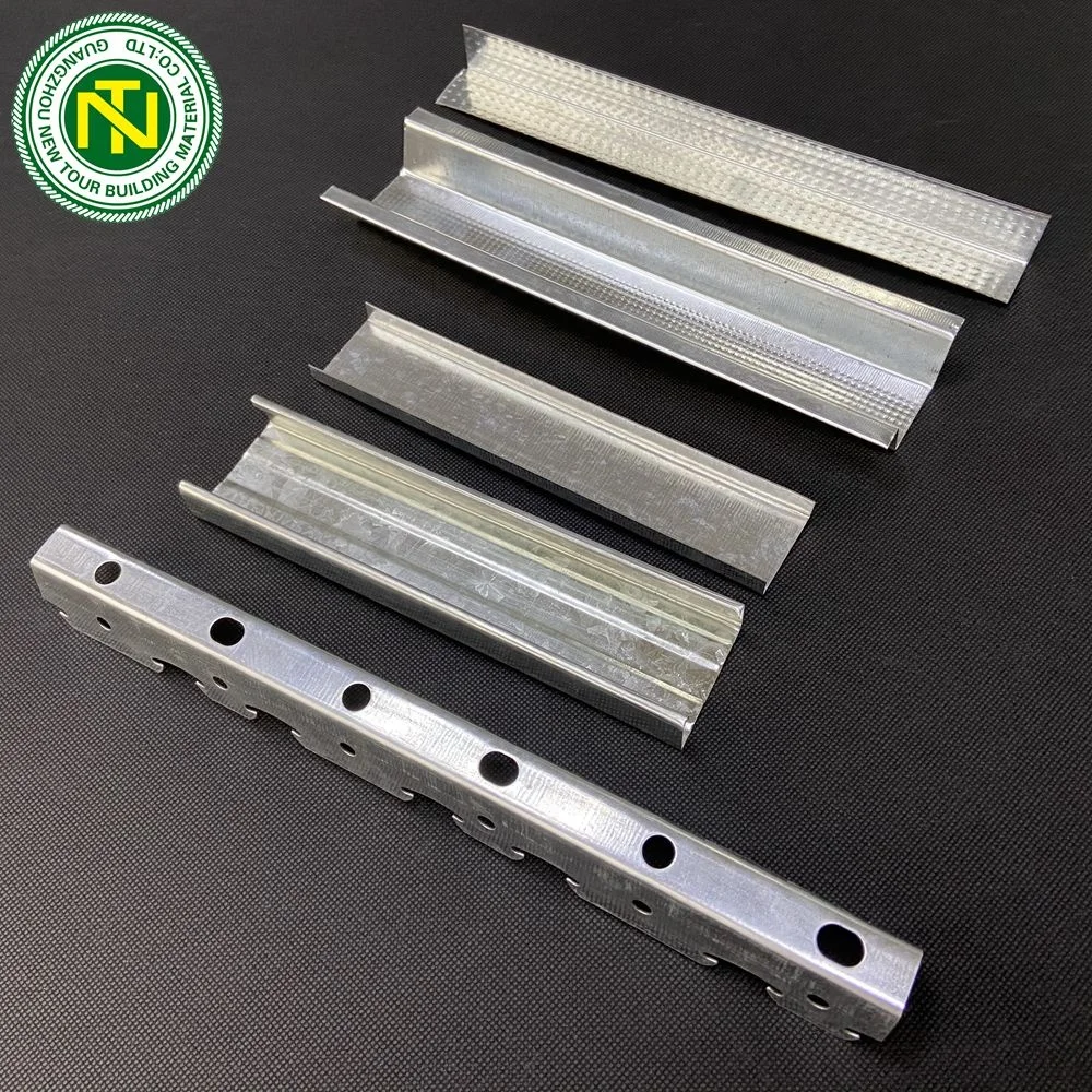 wholesale building material Gypsum board drywall partition stud track galvanized metal furring wall angle steel profiles