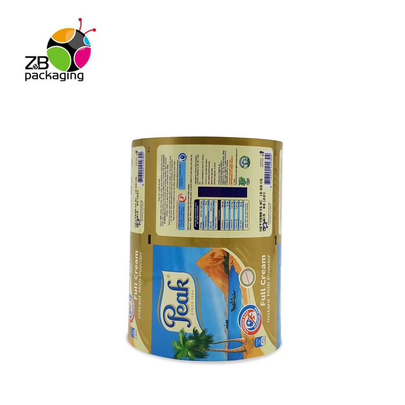 Factory Wholesale Plastic Film Roll Cookie Potato Chips Packaging Laminating Film Plastic Film Roll