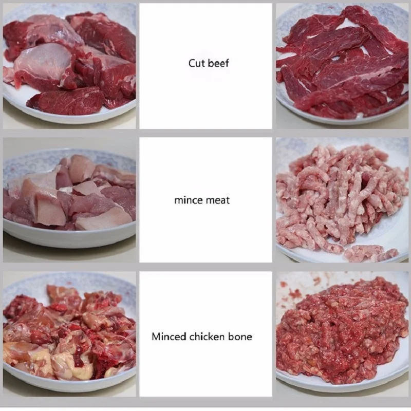 Electric Commercial Stainless Steel Vacuum Meat Chopper Mixer Bowl Table Top Cutter
