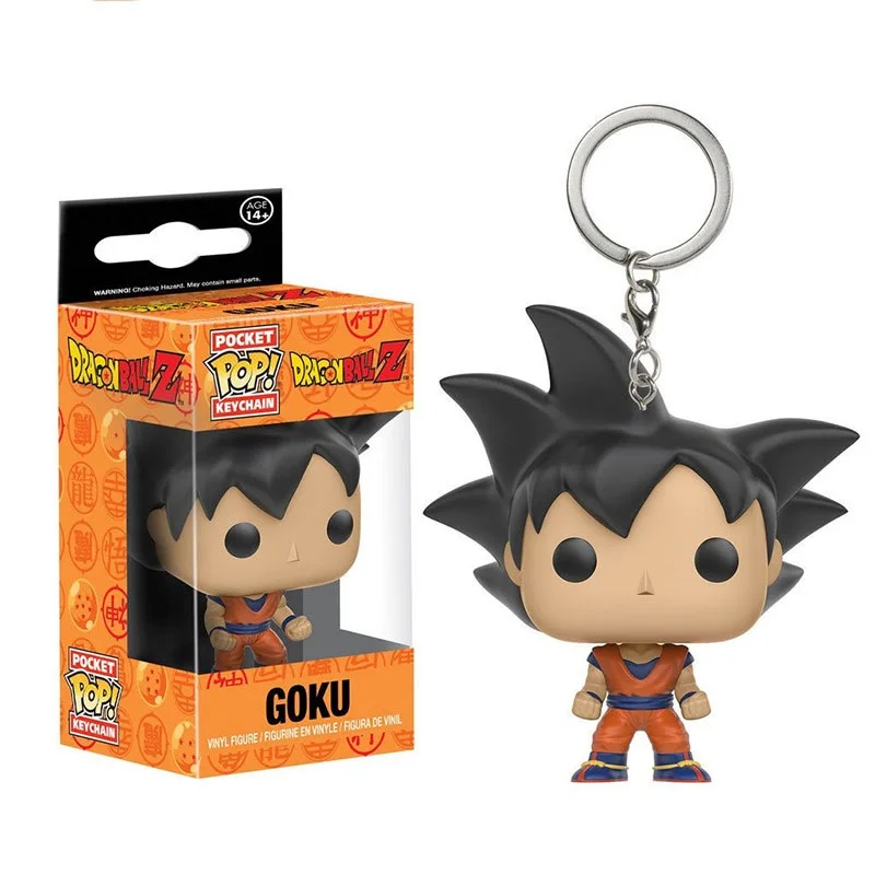 Funko Pocket Pop Keychain DragonBall Action Figure Goku Keychain Toys