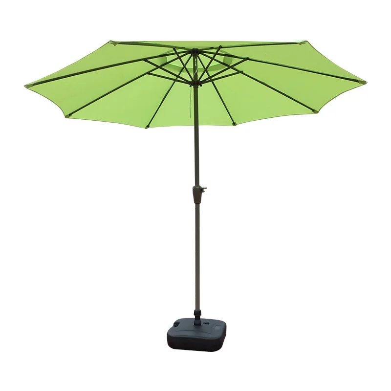 Luxury Patio Umbrella Aluminum Pole Market Garden Umbrella Sun Shade Shelter Outdoor Parasol with Crank Handle Tilting Mechanism