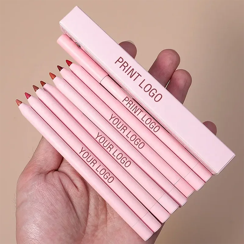 Retractable Lip Liner Pencil Private Label Vegan Cruelty Free Lipliner  Creamy Dark Brown Nude   Lip Liners Wholesale