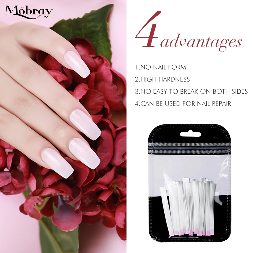 Mobray  builder UV gel acrylic nail extensions nail fiberglass for extension