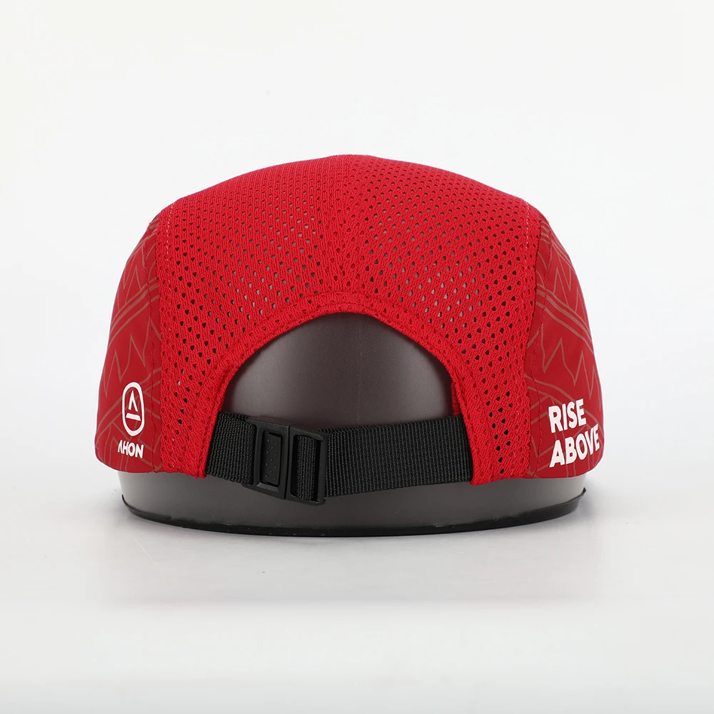 Wholesale Custom High Quality 5 Panel Quick Dry Fit Soft Mesh Nylon Fabric Running Gorras,Sports Camp Cap,Duckbill Camper Hat