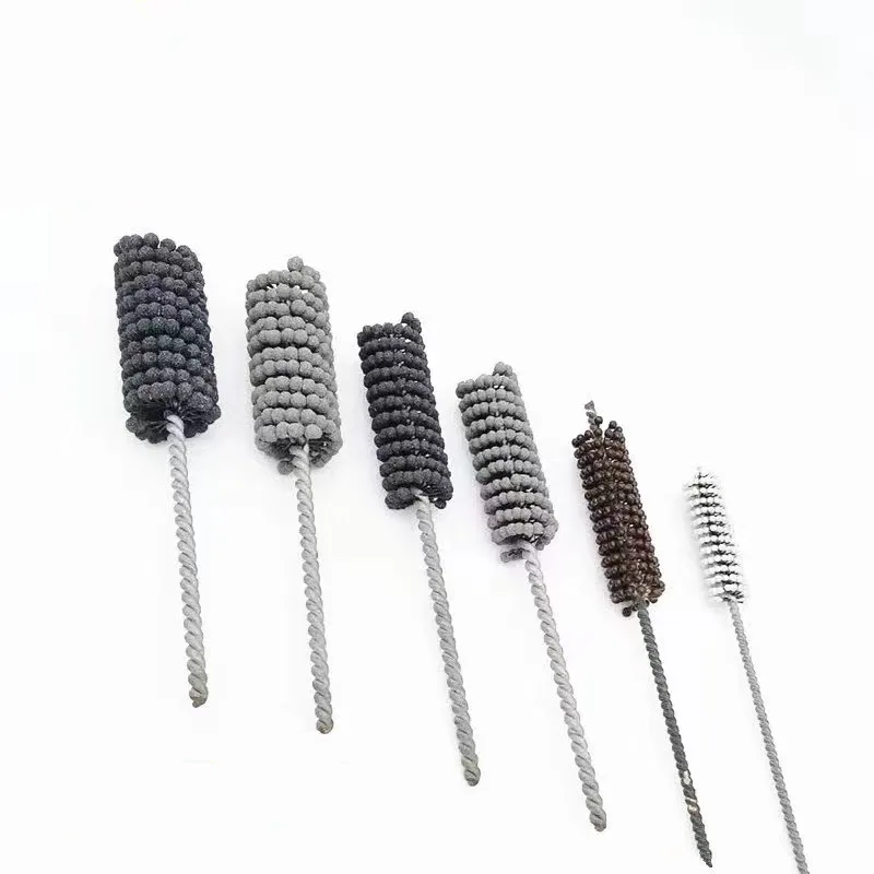Factory Supply Abrasive Polishing Flex Piston Grinding Silicon Carbide Ball Head Brush Tube Inner Wall Rust Removal Ball Brush