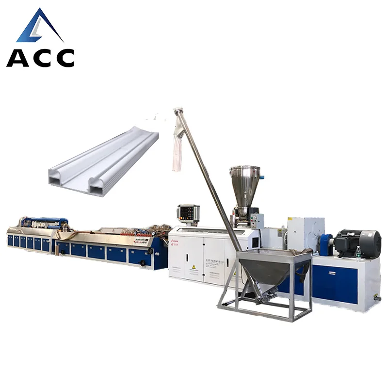 Plastic Cable Protection Cover UPVC Profile Extrusion Machine / upvc window making machine