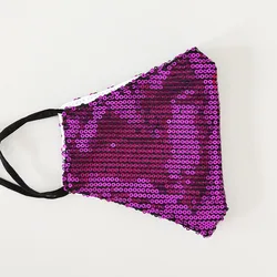 Fashion Sequin Custom design Face Maskes Girls Multi-color Sparkly Sequins Face Cover Nightclub Masquerade Maskes