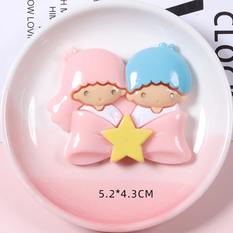 Bulk Flat-back Resin Charms Kawaii Baby Boy Girl Resin Accessories for Mobile Phone Shell Decoration